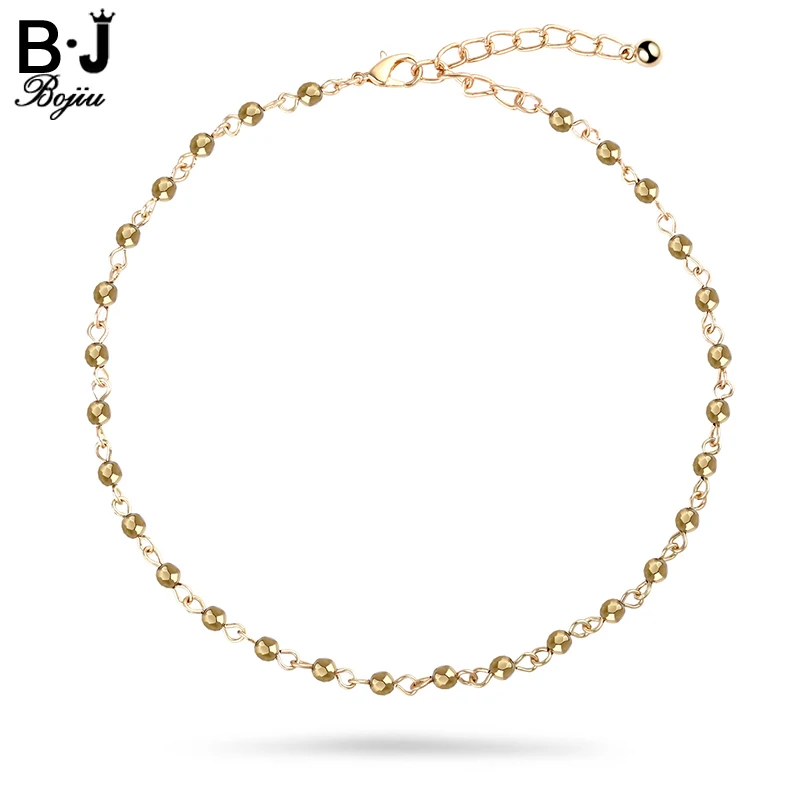 Bojiu Short Necklace Adjustable New Fashion Copper Necklace Colorful Simple Gold Cable Chain necklace NKS035
Bojiu Short Necklace Adjustable New Fashion Copper Necklace Colorful Simple Gold Cable Chain necklace NKS035