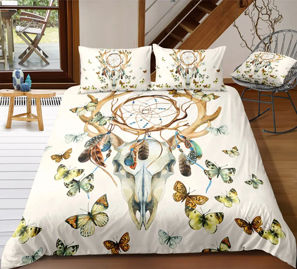 Thumbedding Dropship Dreamcatchcer Deer Skull Printed Bedding Sets King 3D Duvet Cover Set Unique Designed Bed Set 3pcs
Thumbedding Dropship Dreamcatchcer Deer Skull Printed Bedding Sets King 3D Duvet Cover Set Unique Designed Bed Set 3pcs