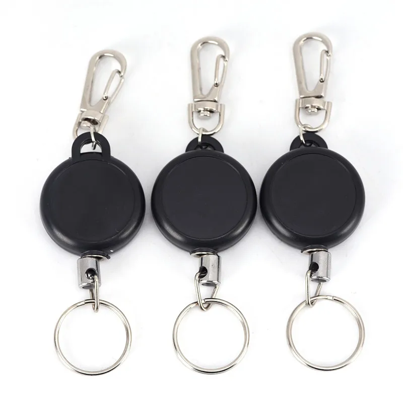 Брелок для ключей из черной проволоки 60 см|key ring retractable|retractable keychainkey chain |