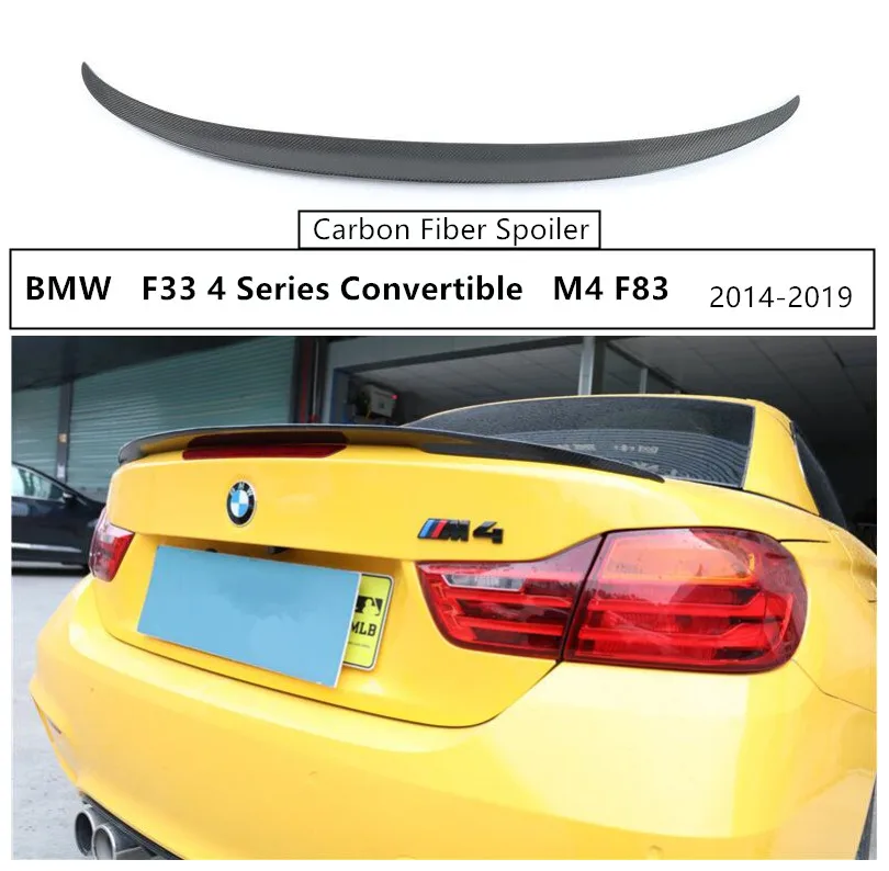Высококачественный спойлер из углеродного волокна для BMW F33 4 Series Convertible M4 F83 425 428 430