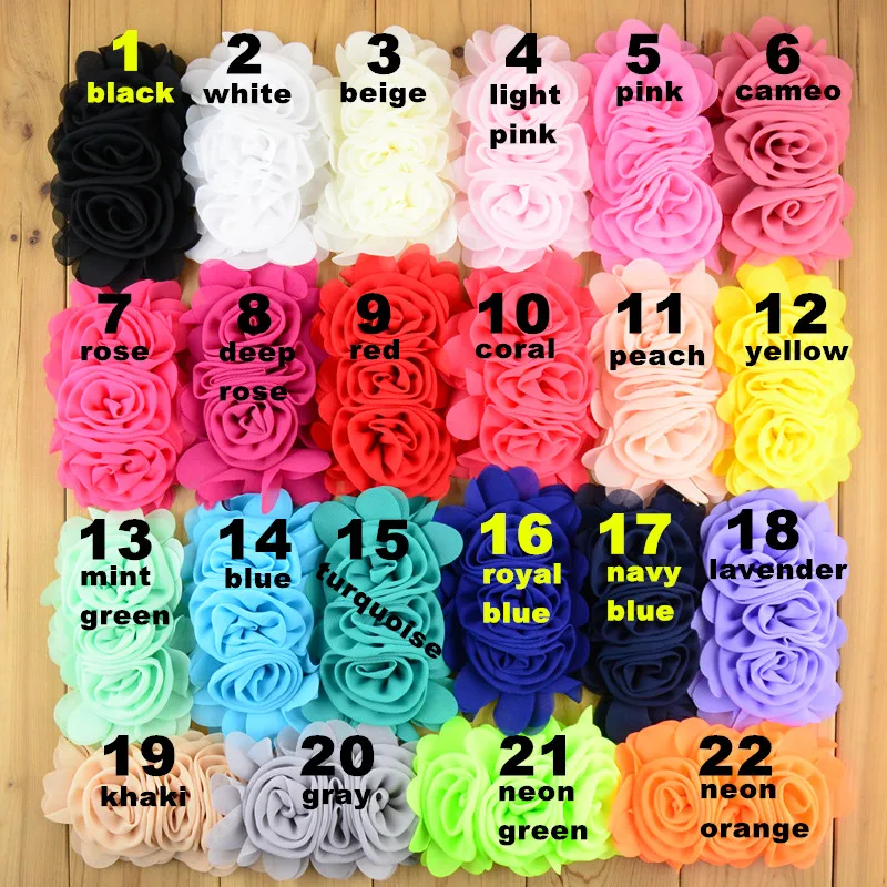 30 pcs/lot , 13.5 cm chiffon rose flower , shabby chiffon flower for girls headband hair accessories 22 colors
30 pcs/lot , 13.5 cm chiffon rose flower , shabby chiffon flower for girls headband hair accessories 22 colors
