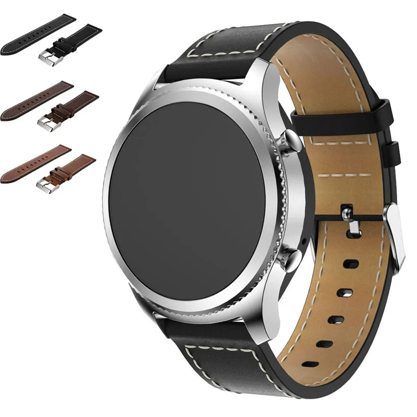 GEMIXI Ремешки для наручных часов Замена кожаный браслет ремешок Samsung Gear S3 Frontier