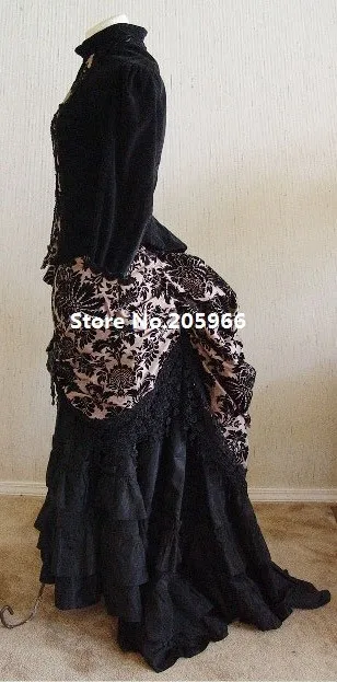 Costume Made Gorgeous Victorian Dustle Dress Made in Velvet and Flocked Taffeta / Stage Dress/Holiday Dress
Costume Made Gorgeous Victorian Dustle Dress Made in Velvet and Flocked Taffeta / Stage Dress/Holiday Dress