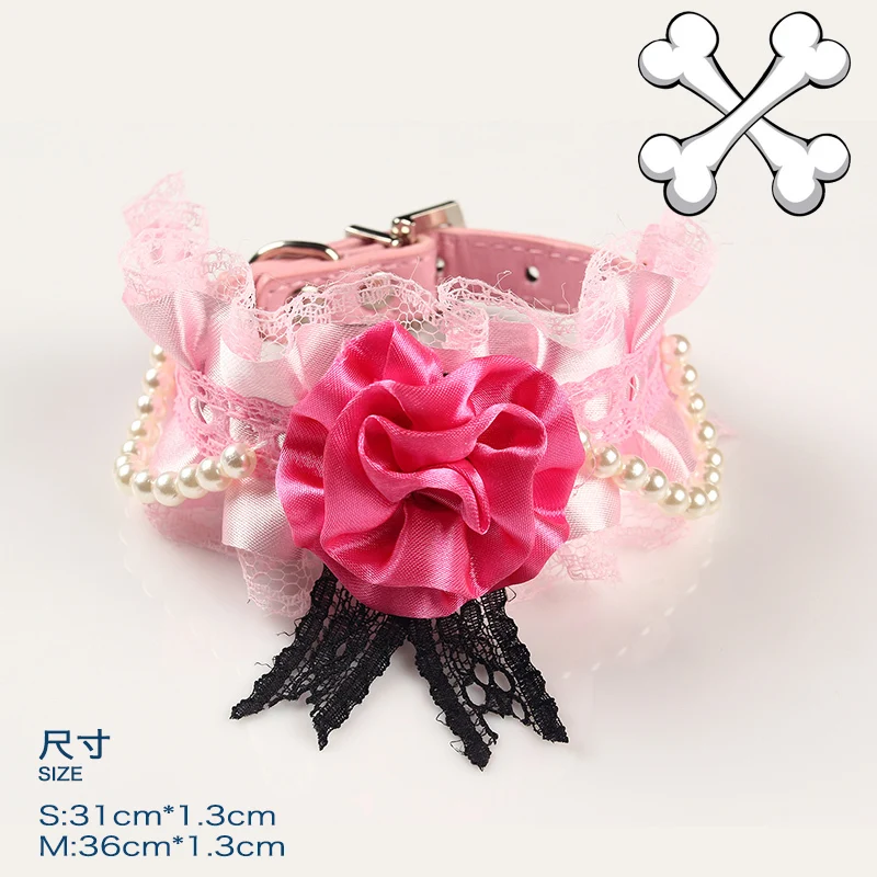 2016 new dogs cats fashion lace pearl collar doggy lovely rose flower collars products puppy necklace pet dog accessories 1pcs
2016 new dogs cats fashion lace pearl collar doggy lovely rose flower collars products puppy necklace pet dog accessories 1pcs