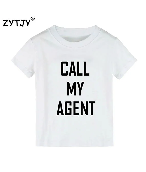 Детская футболка с надписью «CALL MY AGENT», футболка для мальчиков и девочек, повседневная детская одежда для малышей, забавный Топ, футболка, Прямая поставка, Z-13
Детская футболка с надписью «CALL MY AGENT», футболка для мальчиков и девочек, повседневная детская одежда для малышей, забавный Топ, футболка, Прямая поставка, Z-13