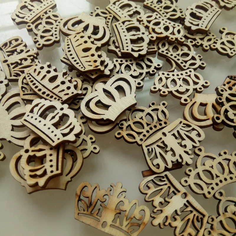 50PC wooden openwork crown wedding decoration material children's hand-painted painting
50PC wooden openwork crown wedding decoration material children's hand-painted painting