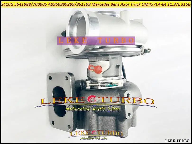 Турбокомпрессор S410G 5641-988-0005 5641-970 0005 5641 988 0005 5641 970 0005 Axor Truck OM457LA 11.97L
Турбокомпрессор S410G 5641-988-0005 5641-970 0005 5641 988 0005 5641 970 0005 Axor Truck OM457LA 11.97L