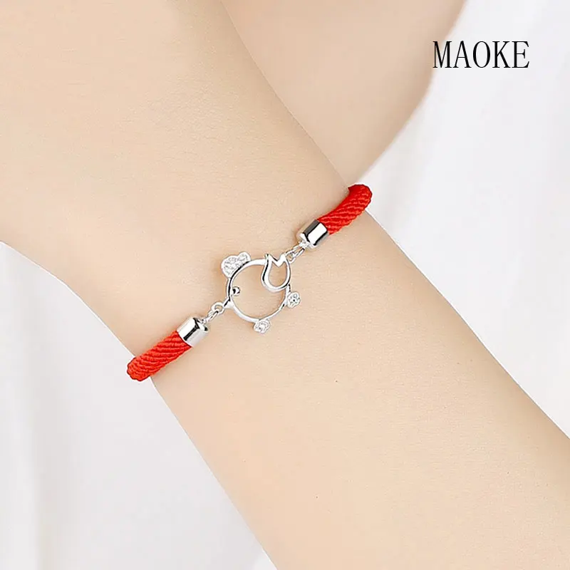 Promotional S925 Sterling SV Chimney Red Rope Bracelet Fashion Jewelry for Women's Fashion Gifts
Promotional S925 Sterling SV Chimney Red Rope Bracelet Fashion Jewelry for Women's Fashion Gifts