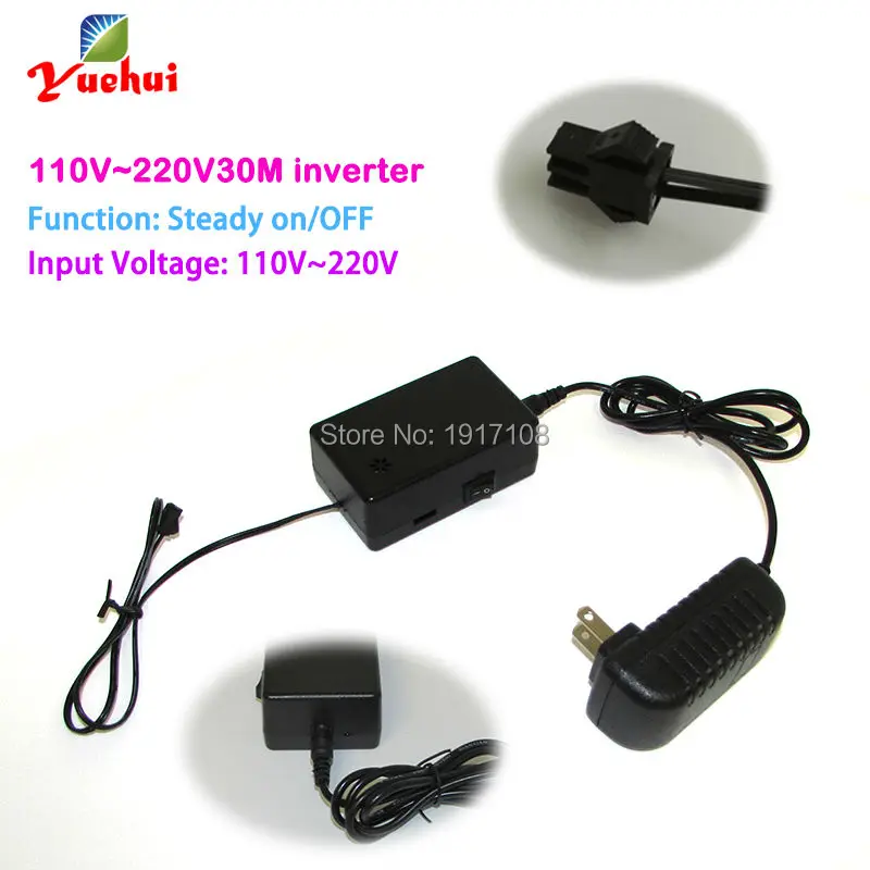 30Meter Flashing EL inverter for driving 30Meter EL wire and EL strip powered by AC100-220V to Home Party Decoration
30Meter Flashing EL inverter for driving 30Meter EL wire and EL strip powered by AC100-220V to Home Party Decoration