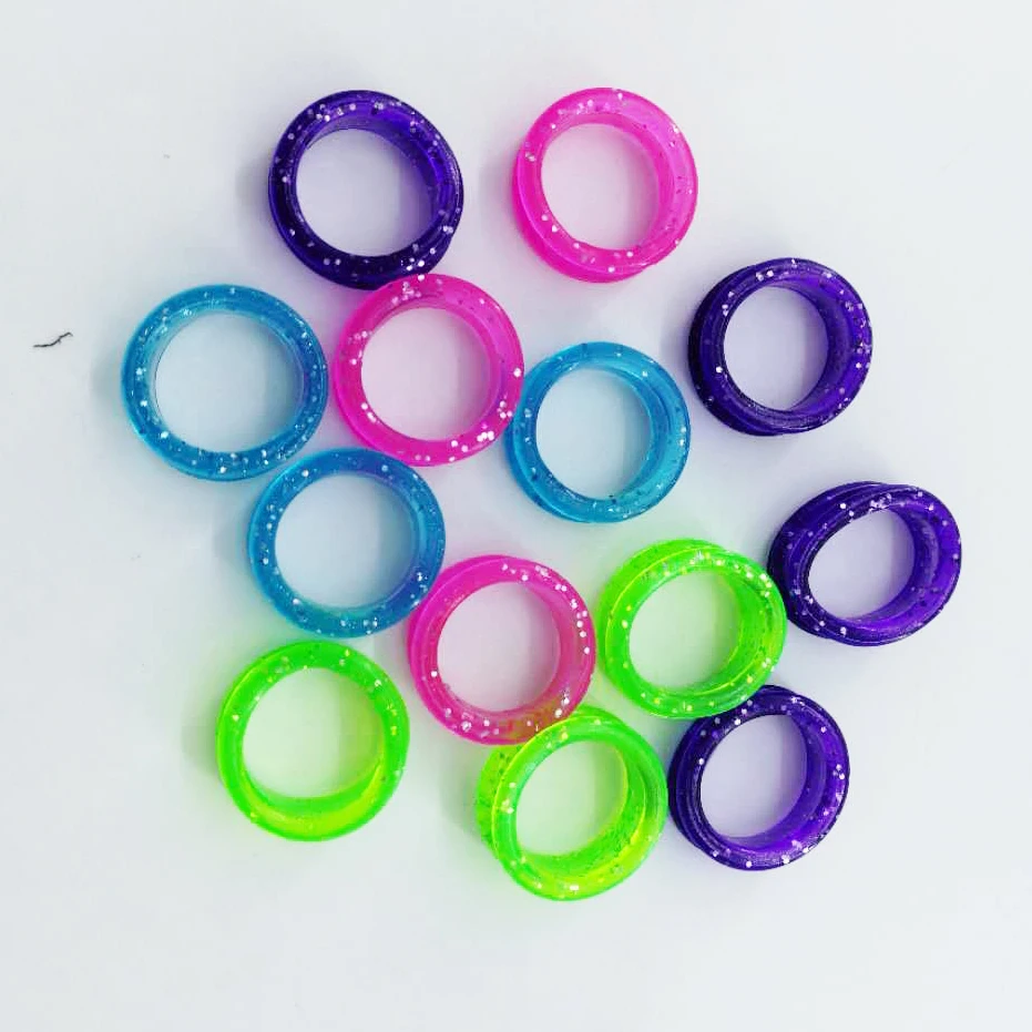 

20/50/100/500pcs/pack Silica gel Finger Rings fit any Scissors Inserts Hairdressing Scissor replacement parts