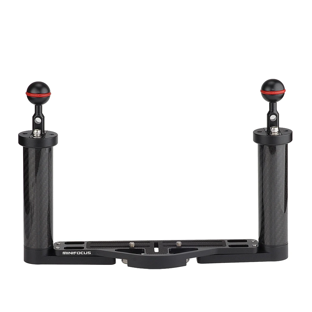 Carbon Fiber Diving Handle Tray Adjustable Bracket Dual Handheld Buoyancy Hand Grip Stabilizer for Underwater Camera Housings
Carbon Fiber Diving Handle Tray Adjustable Bracket Dual Handheld Buoyancy Hand Grip Stabilizer for Underwater Camera Housings