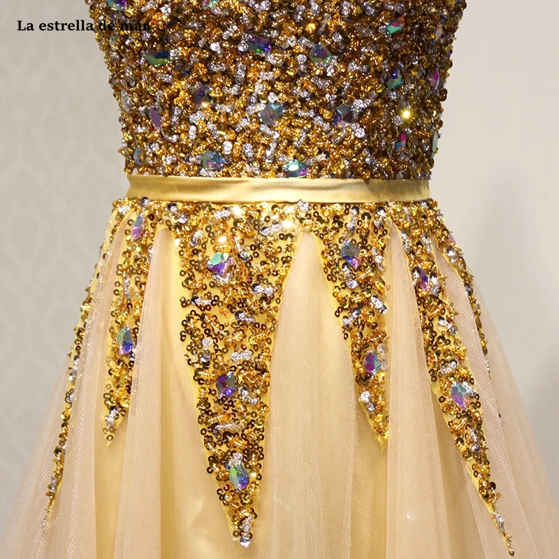 Vestido Formatura2020 New Tulle Crystal Sexy Sweetheart A Line Gold Rom Dresses Long Robe De Soiree Real Photo Gala Jurken
Vestido Formatura2020 New Tulle Crystal Sexy Sweetheart A Line Gold Rom Dresses Long Robe De Soiree Real Photo Gala Jurken