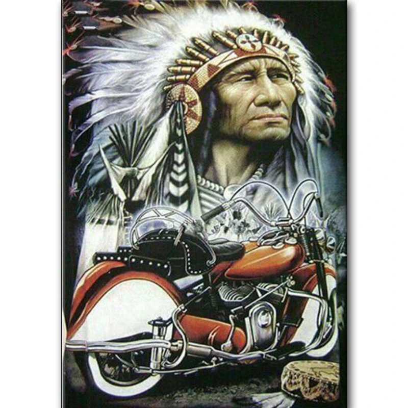 Diamond Painting Cross Stitch Kit Tribal Man Full Diamond Embroidery Motorcycle Indians 5D Diamond Mosaic Home Decoration
Diamond Painting Cross Stitch Kit Tribal Man Full Diamond Embroidery Motorcycle Indians 5D Diamond Mosaic Home Decoration