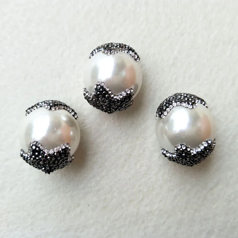 10 pcs Natural round Shell Stone Spacer Bead Pave Rhinestone Crystal Connector,For DIY Making Bracelet necklace Jewelry BD98
10 pcs Natural round Shell Stone Spacer Bead Pave Rhinestone Crystal Connector,For DIY Making Bracelet necklace Jewelry BD98