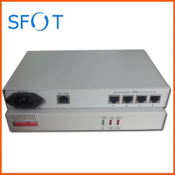 SFOT, AC power, 4E1 to ethernet converter (protocol), 4E1 to FE 120ohm mini type protocol converter
SFOT, AC power, 4E1 to ethernet converter (protocol), 4E1 to FE 120ohm mini type protocol converter