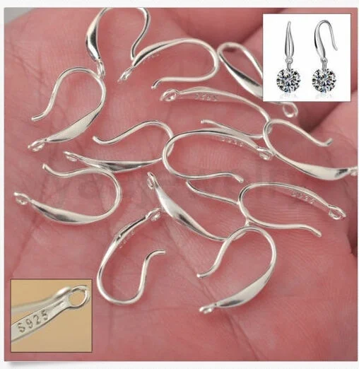 100pcs Hook Earwire 925 sterling silver Earring Jewelry Findings Handmade DIY Pendant Accessoies
100pcs Hook Earwire 925 sterling silver Earring Jewelry Findings Handmade DIY Pendant Accessoies