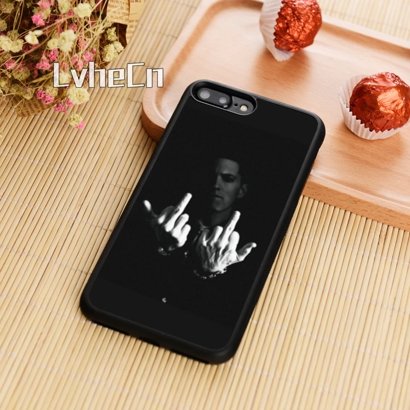 Чехол для телефона LvheCn Eminem Rapper iPhone 5 6 s 7 8 plus 11 12 Pro X XR XS Max Samsung Galaxy S6 S7 edge S8 S9
