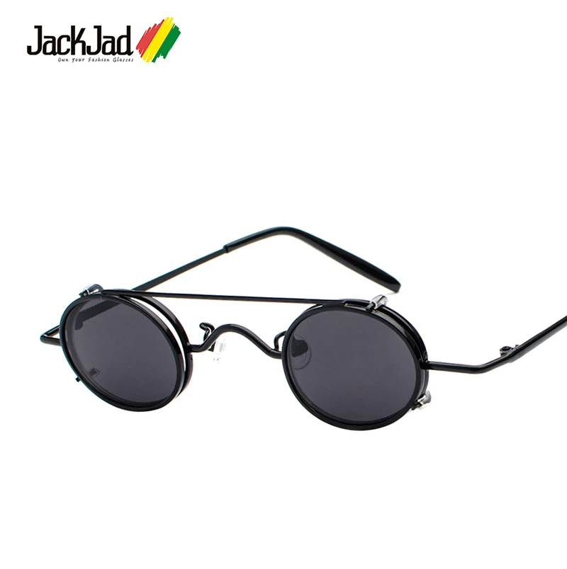 JackJad 2020 Fashion Small Oval Frame Gothic SteamPunk Style Sunglasses Cool Lens Removable Clip On Sun Glasses Oculos De Sol
JackJad 2020 Fashion Small Oval Frame Gothic SteamPunk Style Sunglasses Cool Lens Removable Clip On Sun Glasses Oculos De Sol