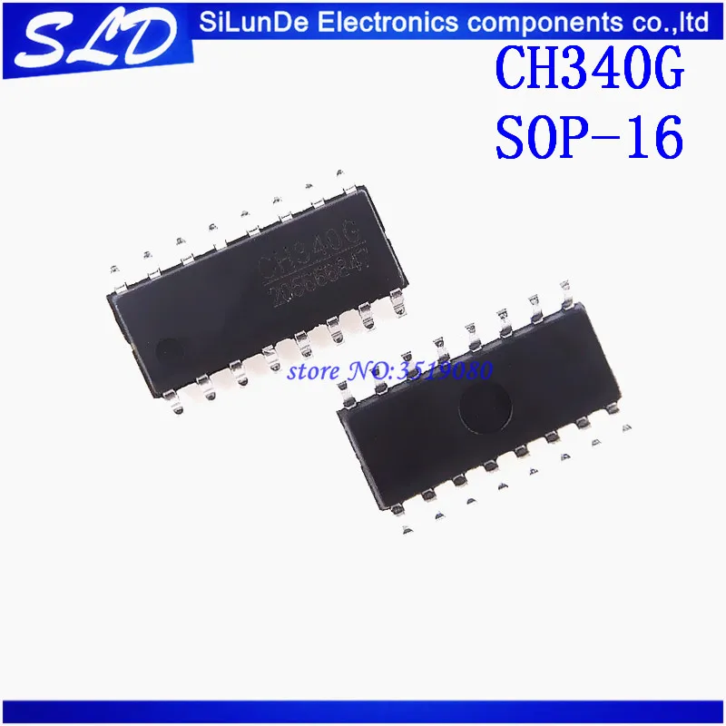 10 шт./лот CH340G SOP-16 CH340 USB Серийный интерфейсный чип новый и оригинальный телефон |