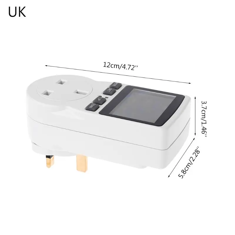 Digital Power Meter Socket EU/US/UK Plug Energy Meter Current Voltage Watt Electricity Cost Measuring Monitor Power Analyzer Ele
Digital Power Meter Socket EU/US/UK Plug Energy Meter Current Voltage Watt Electricity Cost Measuring Monitor Power Analyzer Ele