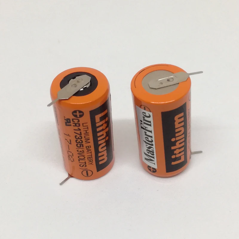 Новые оригинальные литиевые батареи Sanyo PLC CR17335 3 в CR17335(3 вольта) с вкладками 2