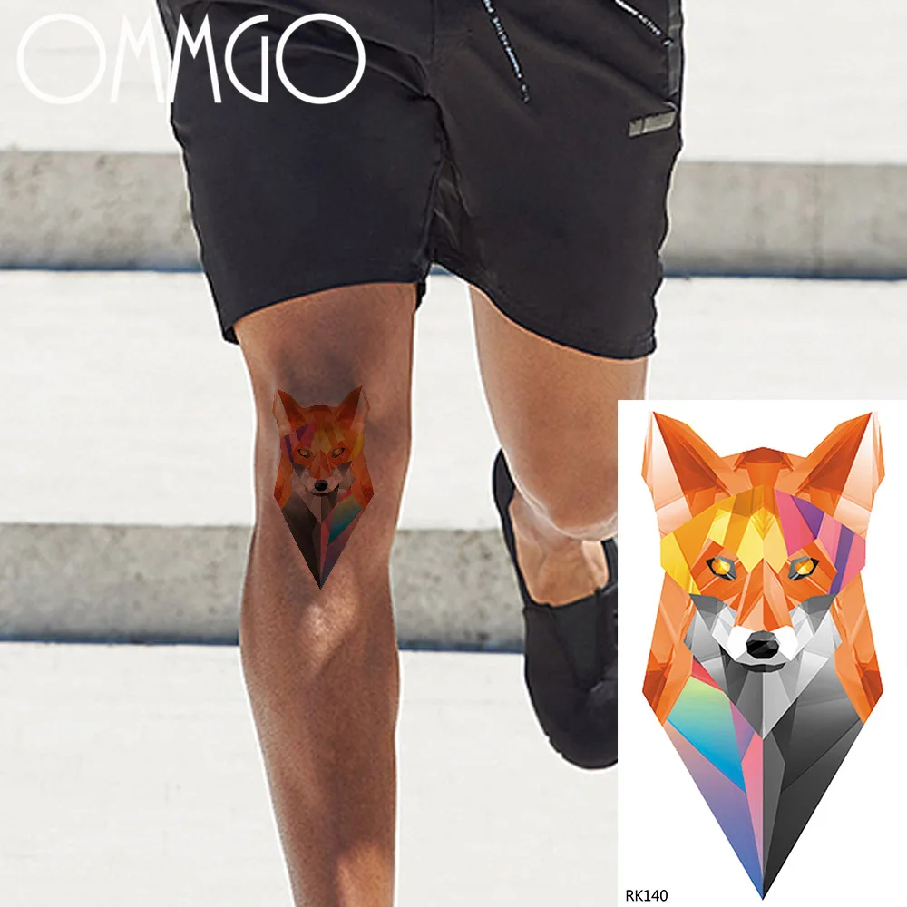 OMMGO Geometric Diamond Wolf Fox Temporary Tattoos For Men Women Body Art Tatoo Papers Waterproof Flash Arm Ankle Tattoo Sticker
OMMGO Geometric Diamond Wolf Fox Temporary Tattoos For Men Women Body Art Tatoo Papers Waterproof Flash Arm Ankle Tattoo Sticker