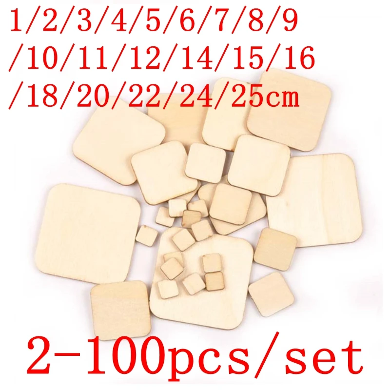 2-100 pcs DIY Blank squar Wood Slices Discs Wood Heart Love Blank Unfinished Natural Crafts Supplies Wedding Ornaments 1cm-25cm
2-100 pcs DIY Blank squar Wood Slices Discs Wood Heart Love Blank Unfinished Natural Crafts Supplies Wedding Ornaments 1cm-25cm