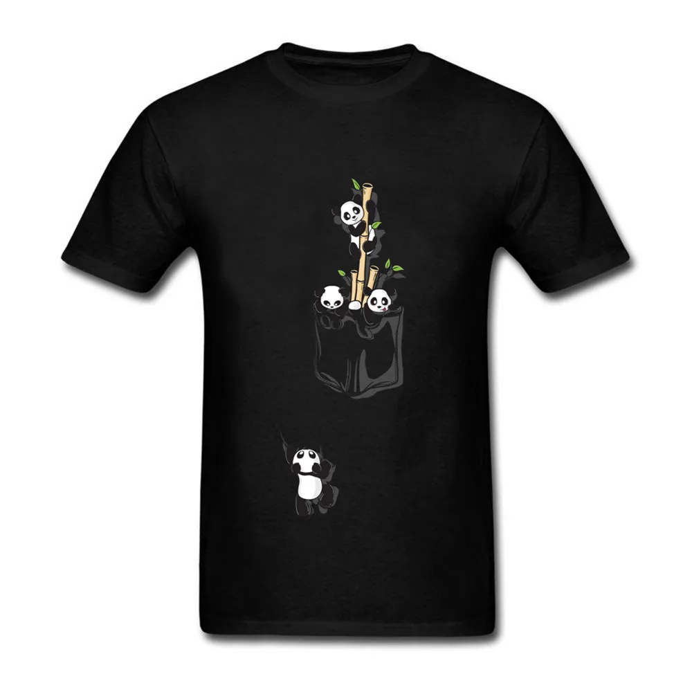 2018 Мужская карман панды Топ Футболка рок группы DJ хип хоп camisa masculina lil