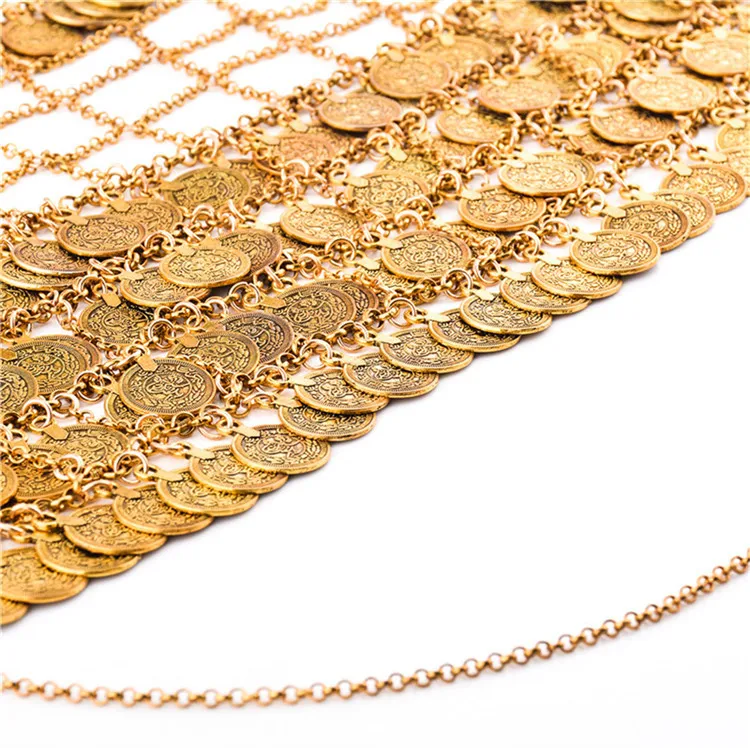 Sexy Bohemian Turkish Gold Alloy Bra Body Chain Full Coin Tassel Statement Dance Chain Party Body Jewelry Women Gypsy Tribal
Sexy Bohemian Turkish Gold Alloy Bra Body Chain Full Coin Tassel Statement Dance Chain Party Body Jewelry Women Gypsy Tribal