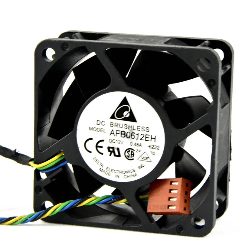 AFB0612EH 6025 2 ball bearing cooling fan with 60*60*25MM 12V 0.48A 4Wires For Server's CPU
AFB0612EH 6025 2 ball bearing cooling fan with 60*60*25MM 12V 0.48A 4Wires For Server's CPU