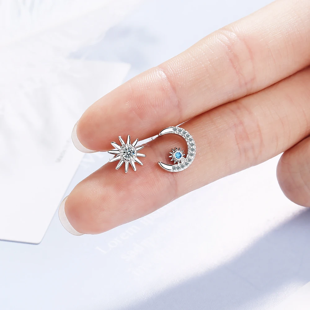 MEEKCAT Genuine 925 Sterling Silver Mini Fashion Korean Cute Star Moon Small Stud Earrings for Women Youth Birthday Jewelry Gift
MEEKCAT Genuine 925 Sterling Silver Mini Fashion Korean Cute Star Moon Small Stud Earrings for Women Youth Birthday Jewelry Gift