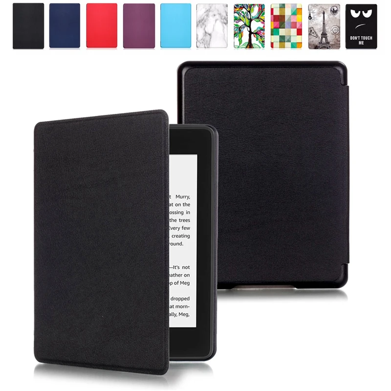 Чехол книжка из искусственной кожи с рисунком для Amazon New Kindle Paperwhite 2018 Business Cartoon 6 0