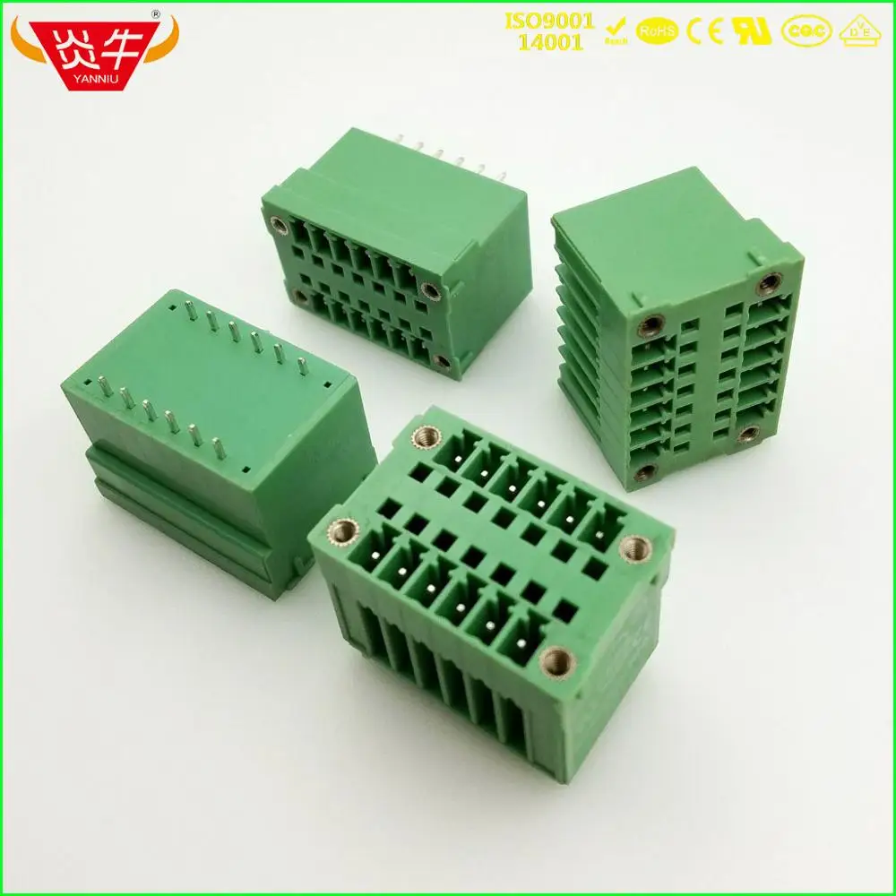 KF2EDGVHM 3.5 2P MALE 15 EDGVHM 3 5 мм 4 контактный двухрядный разъем PCB вставной TEMINAL блоки MCDV 1 5/2