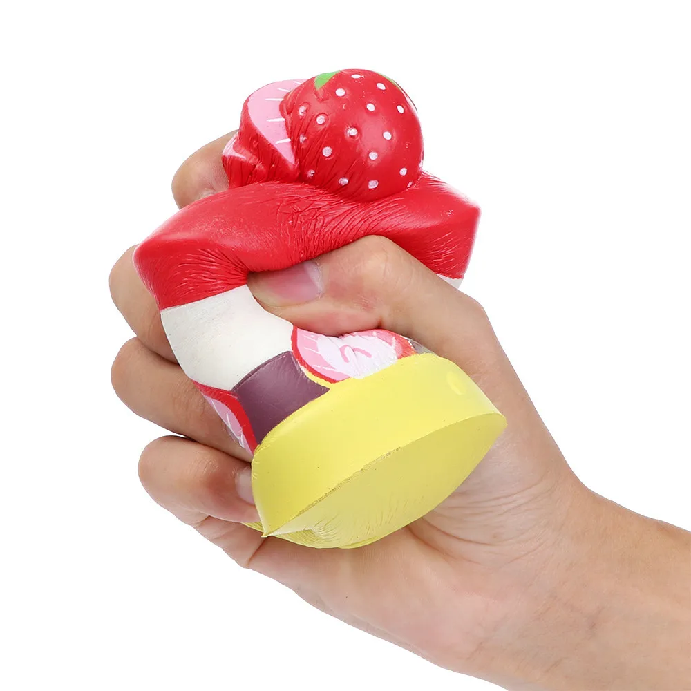 Мягкие игрушки клубника торт ароматизированный сжимает милый снятие стресса