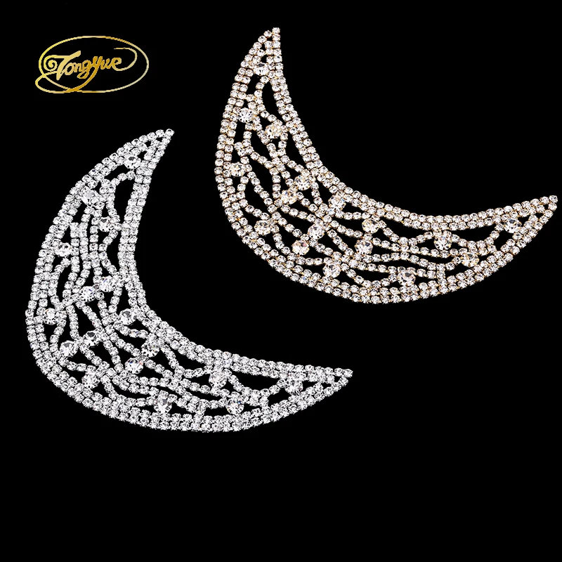 14,5*4,5 см полумесяц Форма Циркон сплав базовая одежда DIY шитье Аппликация Свадебное платье украшение горный хрусталь кружево 
14,5*4,5 см полумесяц Форма Циркон сплав базовая одежда DIY шитье Аппликация Свадебное платье украшение горный хрусталь кружево
