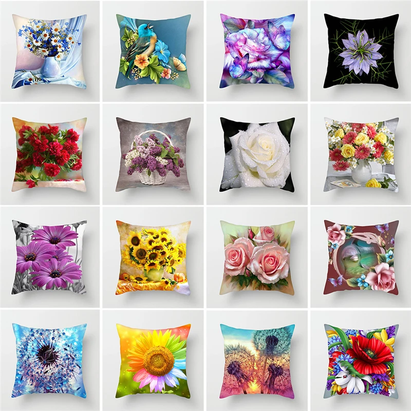 ZENGIA Flower Painting Cushion Cover For Home Decor Sunflower/Rose/Dandelion Decprative pillows Polyester Home Throw Pillows
ZENGIA Flower Painting Cushion Cover For Home Decor Sunflower/Rose/Dandelion Decprative pillows Polyester Home Throw Pillows