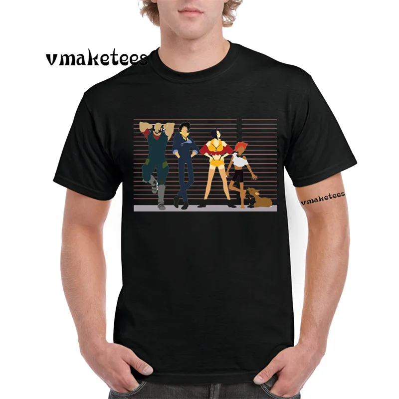 Спайк Шпигель футболка аниме o образным вырезом короткий рукав летний ковбойский