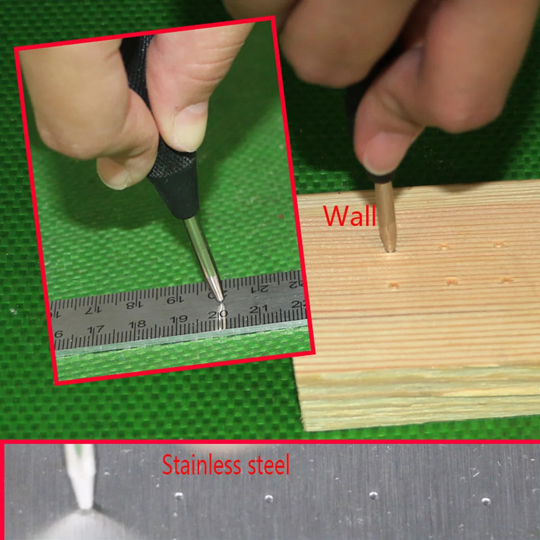 Useful Heavy Duty Automatic Centre Punch Steel Spring Loaded Metal Wood Press Dent Marker Hand Tools Carving Chisel Tool
Useful Heavy Duty Automatic Centre Punch Steel Spring Loaded Metal Wood Press Dent Marker Hand Tools Carving Chisel Tool