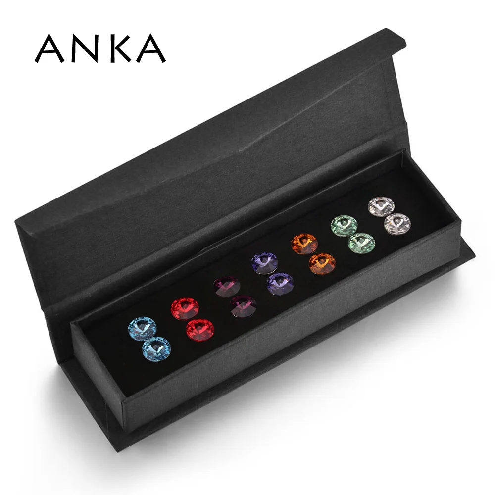 ANKA Jewelry Round Crystal Stud Earrings Set For Women Gift Seven Colors In One Set With Box Crystals from Austria #133427
ANKA Jewelry Round Crystal Stud Earrings Set For Women Gift Seven Colors In One Set With Box Crystals from Austria #133427