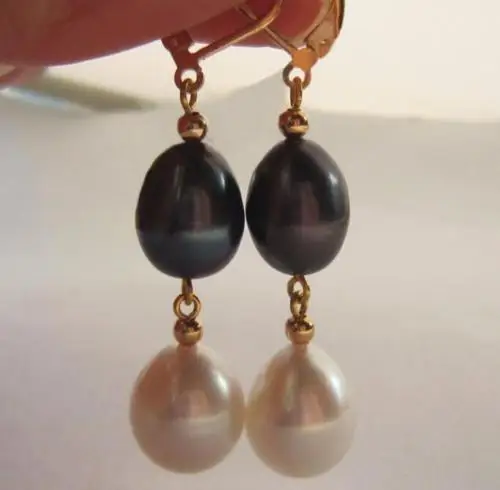 Charming 10X12 mm South Sea white black Pearl Earring>>>girls for women Free shipping
Charming 10X12 mm South Sea white black Pearl Earring>>>girls for women Free shipping