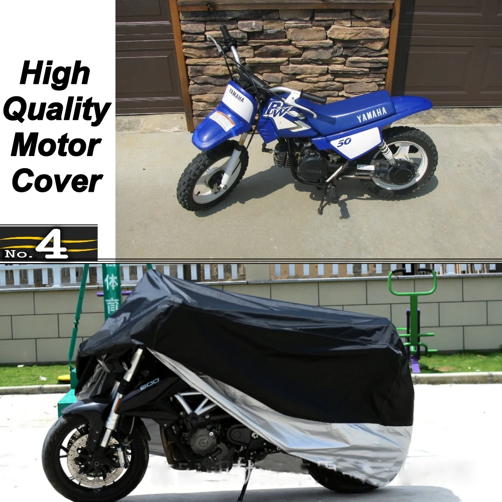 Чехол для мотоцикла YAMAHA PW50, водонепроницаемый чехол с защитой от УФ-лучей, пыли и дождя, изготовлен из полиэфирной тафты
Чехол для мотоцикла YAMAHA PW50, водонепроницаемый чехол с защитой от УФ-лучей, пыли и дождя, изготовлен из полиэфирной тафты