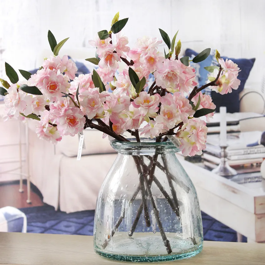 40pcs/lot Artificial Sakura Flower Cherry Blossoms branch for spring home Wedding party Decor Fake Flowers flores artificiais
40pcs/lot Artificial Sakura Flower Cherry Blossoms branch for spring home Wedding party Decor Fake Flowers flores artificiais