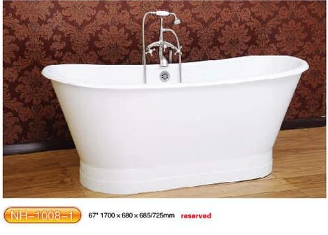 66" CUPC Approval Freestanding Luxury Indoor Bathtub Cast Iron Double Ended Tub Multi-Color Custom Built 1008-1
66" CUPC Approval Freestanding Luxury Indoor Bathtub Cast Iron Double Ended Tub Multi-Color Custom Built 1008-1