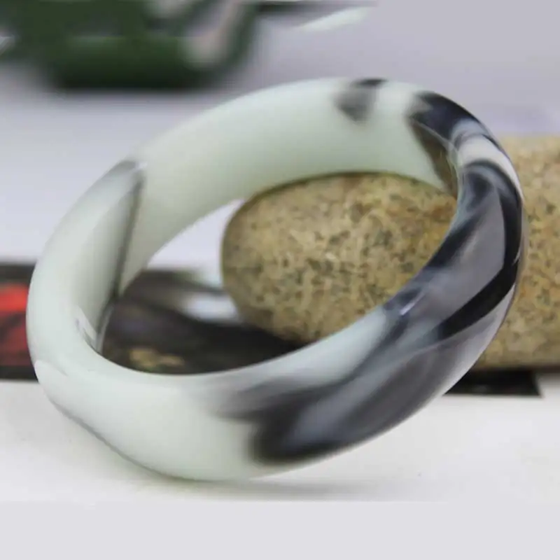 KYSZDL Hot natural Hetian stone black and white floating flower Bangles fashion lady quartzite Yu stone bracelet jewelry gifts
KYSZDL Hot natural Hetian stone black and white floating flower Bangles fashion lady quartzite Yu stone bracelet jewelry gifts