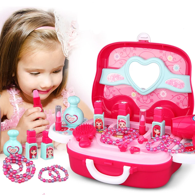 18pcs DIY Cosmetic Case toy Lipstick Perfume Scene simulation Complete the princess dream parent-child interaction Children gift
18pcs DIY Cosmetic Case toy Lipstick Perfume Scene simulation Complete the princess dream parent-child interaction Children gift