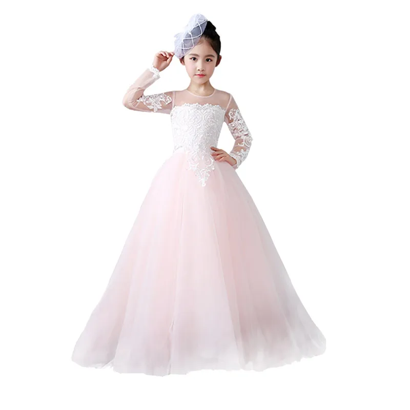 Lace Ball Gown Princess Dress Long Sleeve Girls Wedding Dresses Summer New Flower Girls Dresses Bridesmaid Costume D126
Lace Ball Gown Princess Dress Long Sleeve Girls Wedding Dresses Summer New Flower Girls Dresses Bridesmaid Costume D126