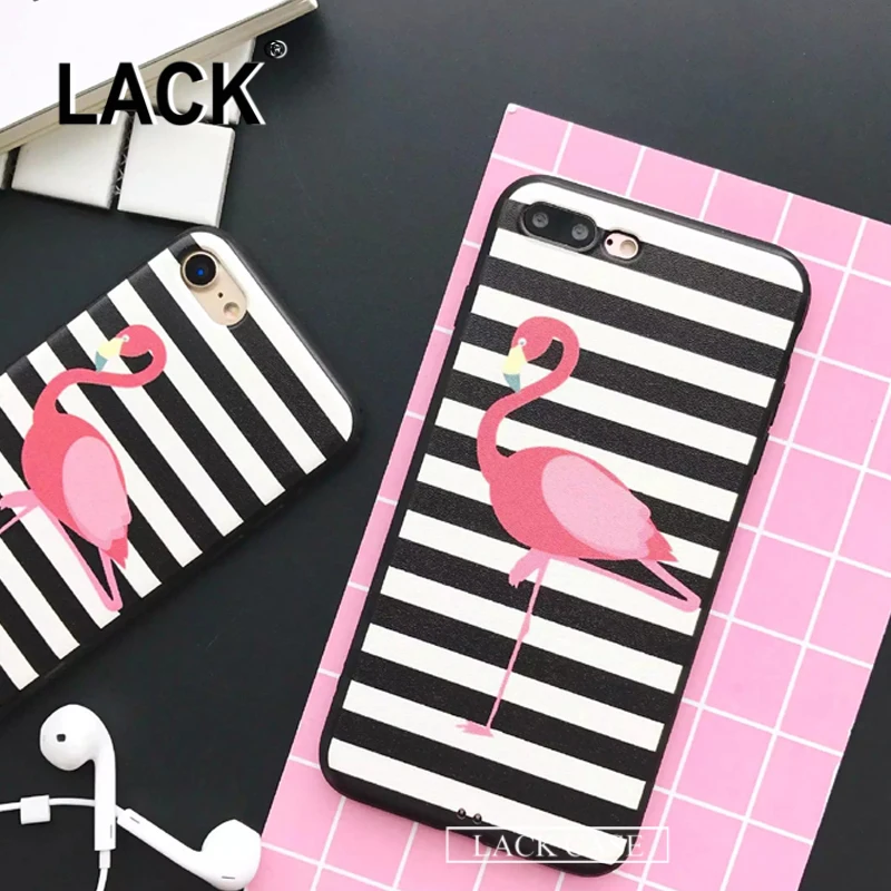 ОТСУТСТВИЕ Нашивки Зебры Способа Фламинго Чехол Для iphone 7 Plus Телефон Случаях