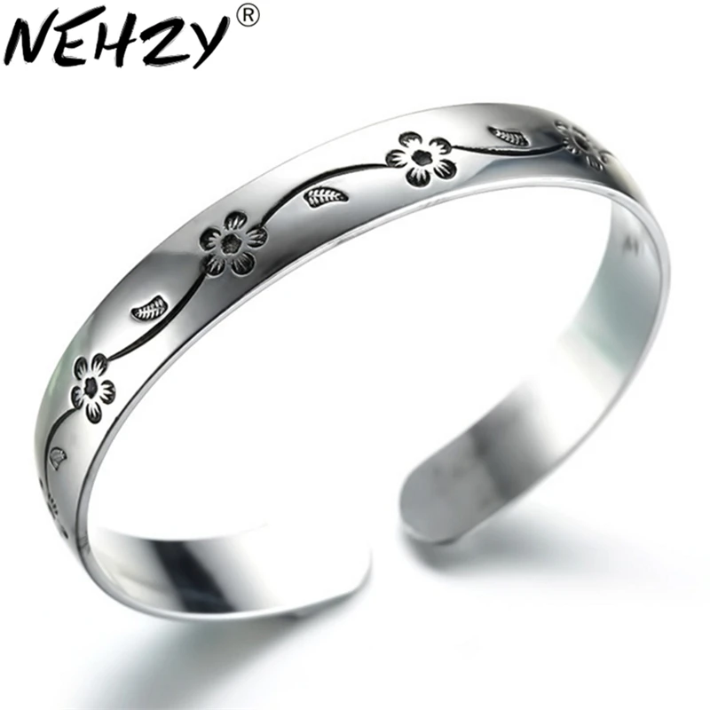 NEHZY S999 Stamp silver new Jewelry New Woman bracelet female models plum retro Thai silver black bracelet new fashion Bangle
NEHZY S999 Stamp silver new Jewelry New Woman bracelet female models plum retro Thai silver black bracelet new fashion Bangle