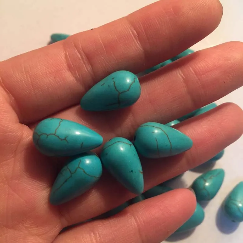 Natural Stone Turquoises beads 10X18mm Water Drop Shape Natural Blue Turquoises Beads For Jewelry Making
Natural Stone Turquoises beads 10X18mm Water Drop Shape Natural Blue Turquoises Beads For Jewelry Making