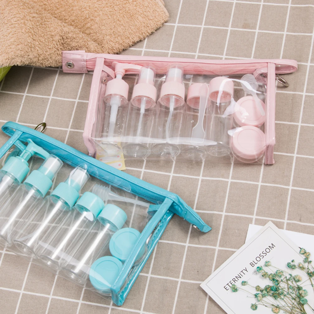11pcs Refillable Bottles Spray Bottles Skin Care Cosmetics Toiletries Vacuum Bottle Travel Dedicated Storage Bottle Blue/Pink
11pcs Refillable Bottles Spray Bottles Skin Care Cosmetics Toiletries Vacuum Bottle Travel Dedicated Storage Bottle Blue/Pink